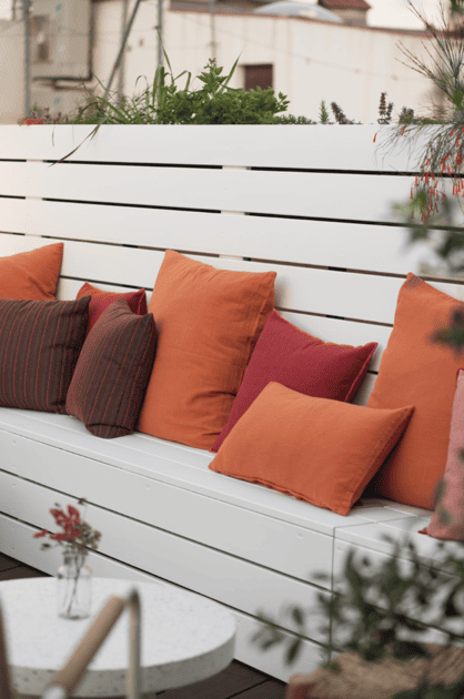 Toma algo en la terraza